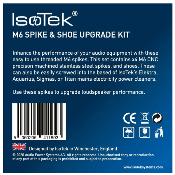 IsoTek M6 Spike & Spike Shoe upgrade kit