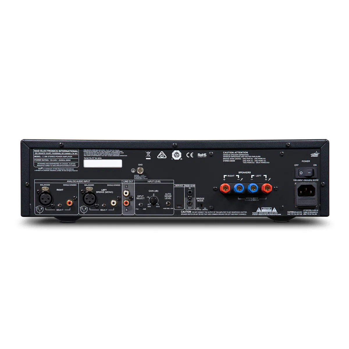 NAD C 298 Stereo Power Amplifier