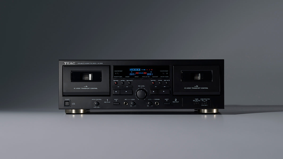 Teac W-1200 Double Cassette Deck - edit format