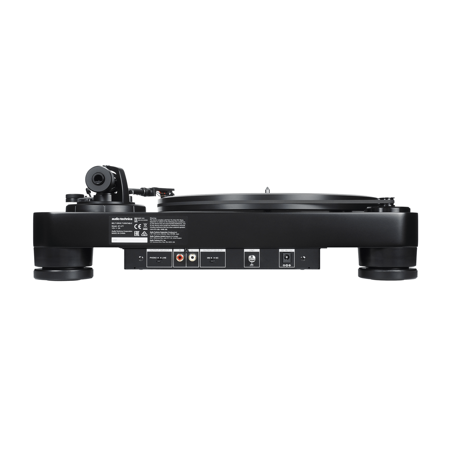 Audio-Technica AT-LP7 Manual Belt-Drive Turntable