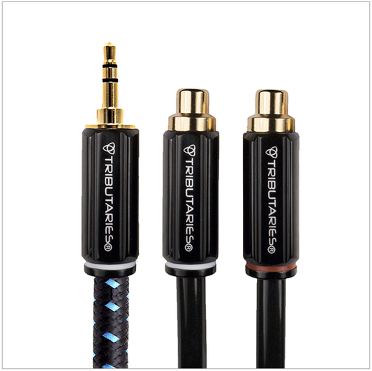 Tributaries Series 4 Portable Y Interconnect 3.5mm to RCA