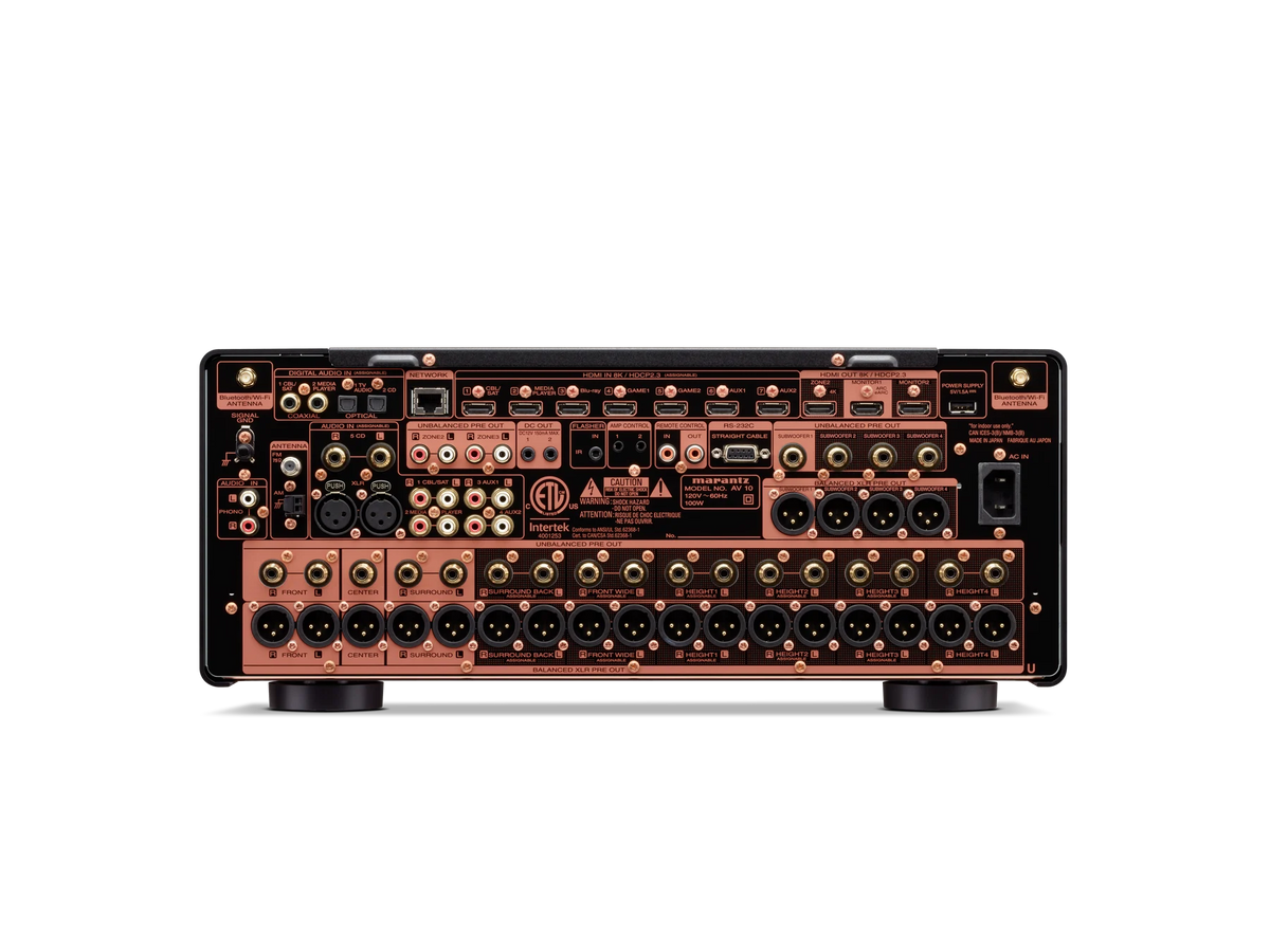 Marantz AV 10 — Black — AV 10 - Black back view