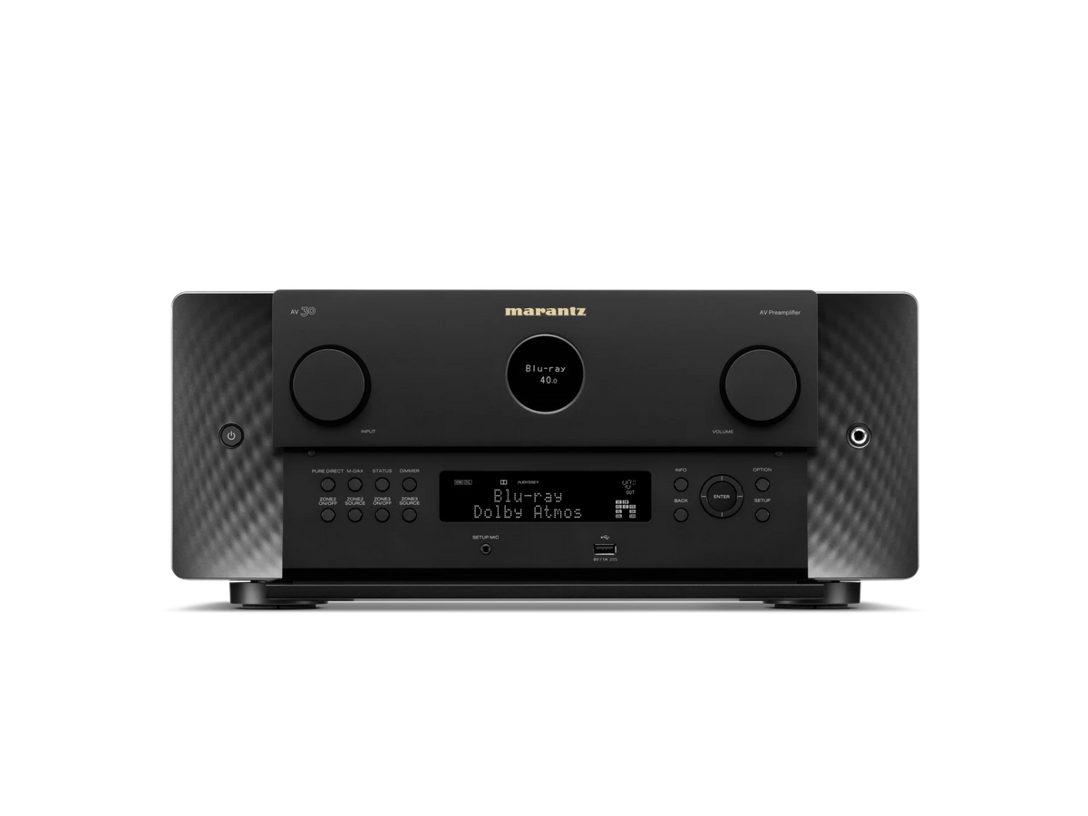 Marantz AV 30 — Black — AV30 - Front View Controls Showing