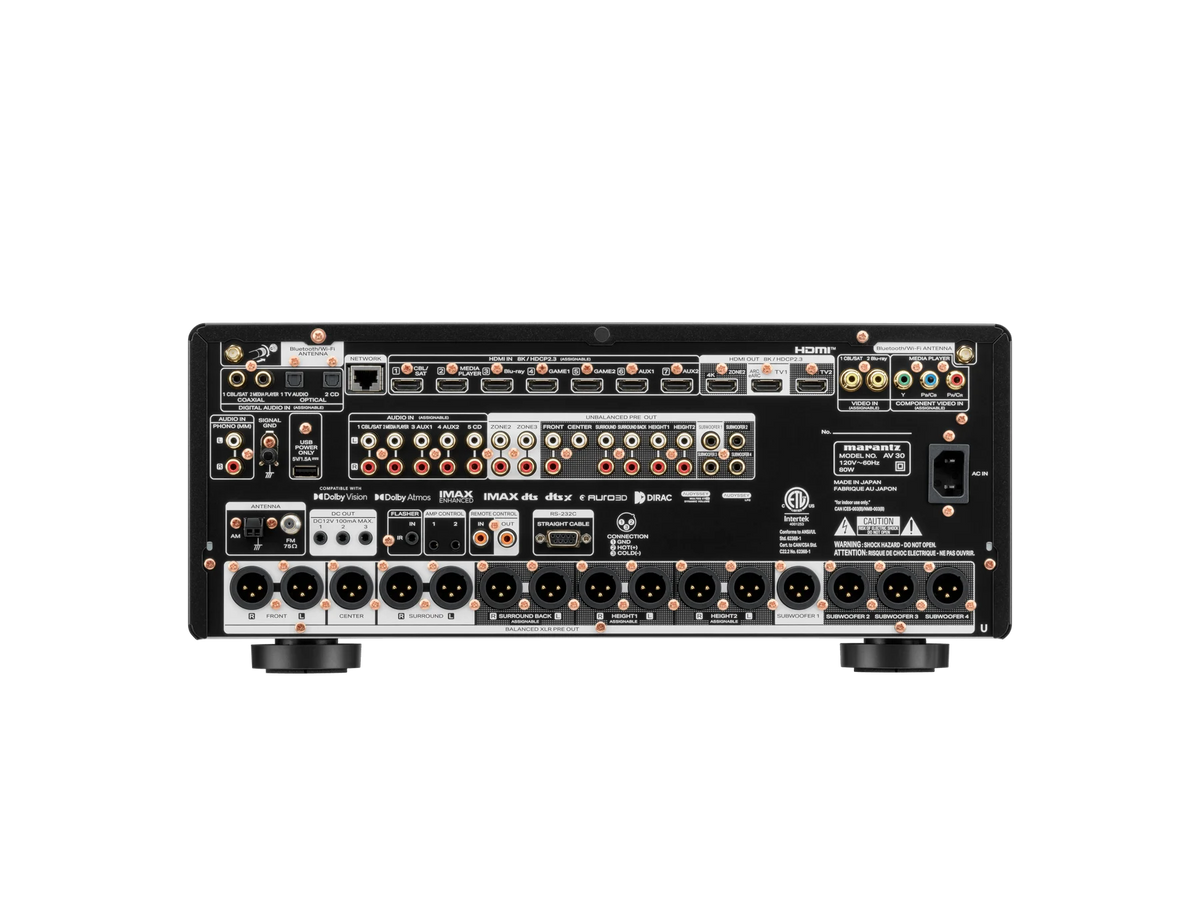 Marantz AV 30 — Black — AV30 - Back View