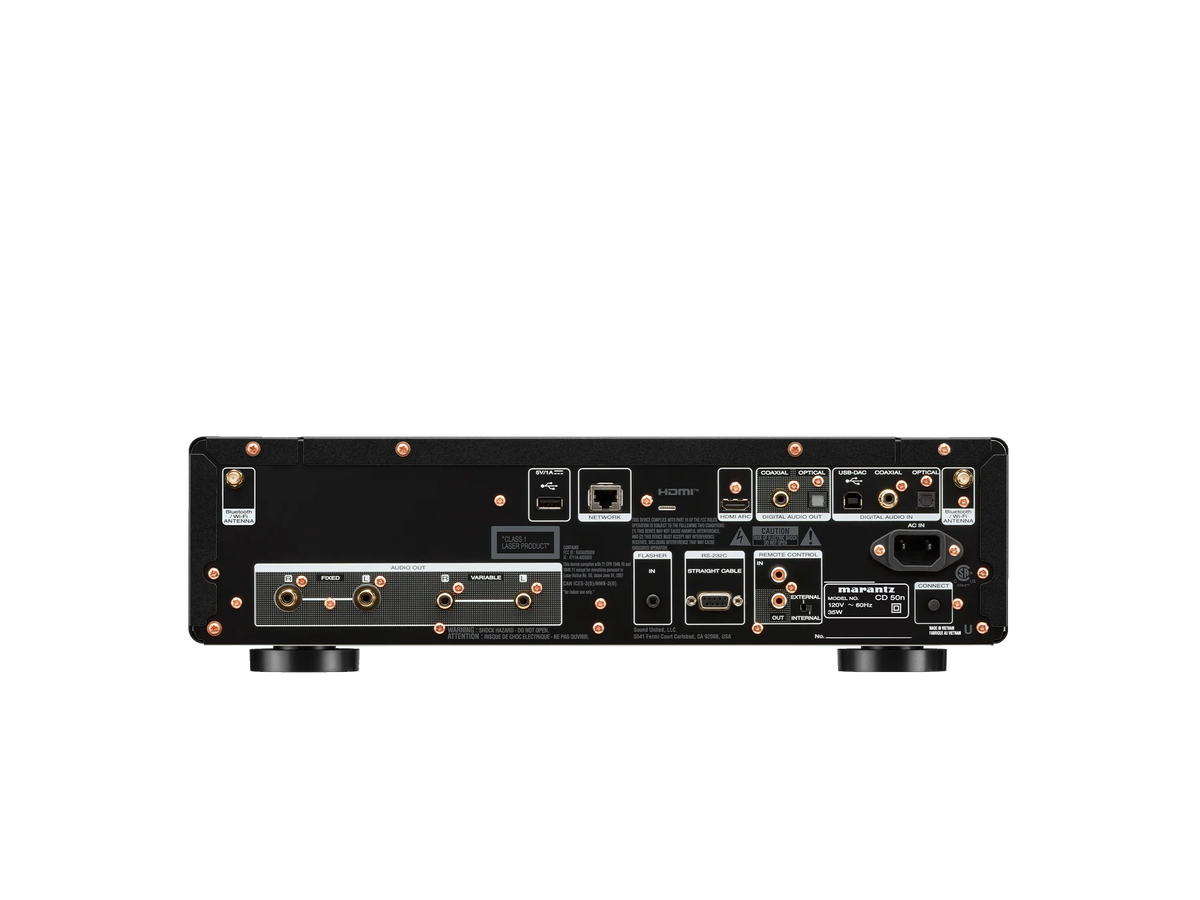Marantz CD 50n — Black — CD50N - Black back view