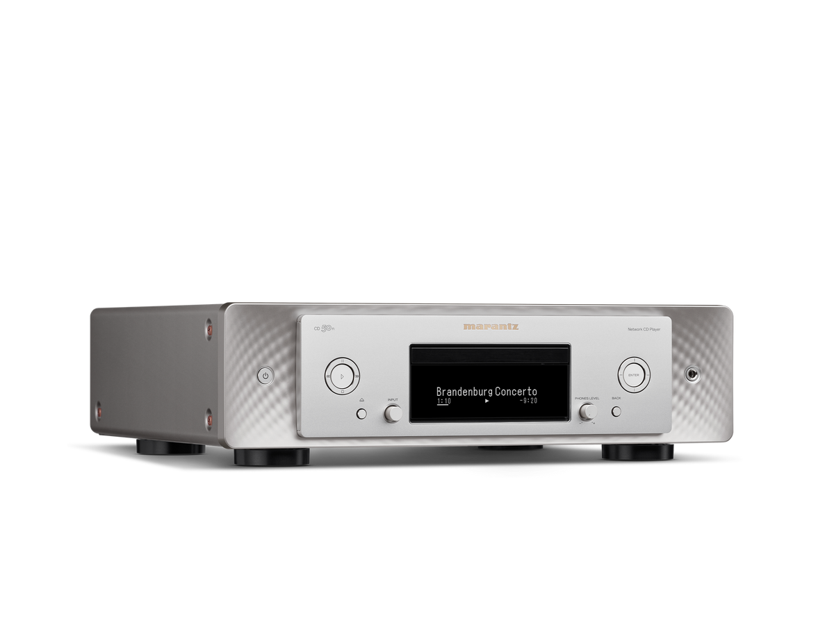 Marantz CD 50n — Silver-Gold — CD50N - Silver gold facing right view