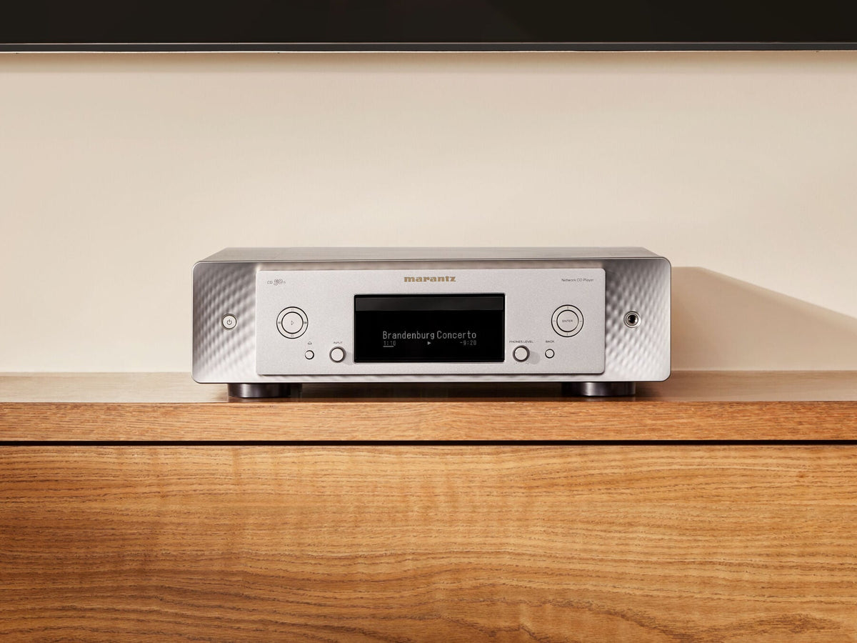 Marantz CD 50n — Silver-Gold — CD50N - Silver gold lifestyle view