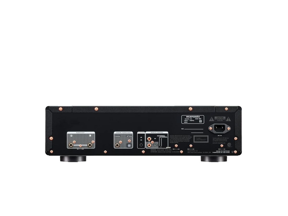 Marantz CD 60 — Black — CD 60 - Black back view