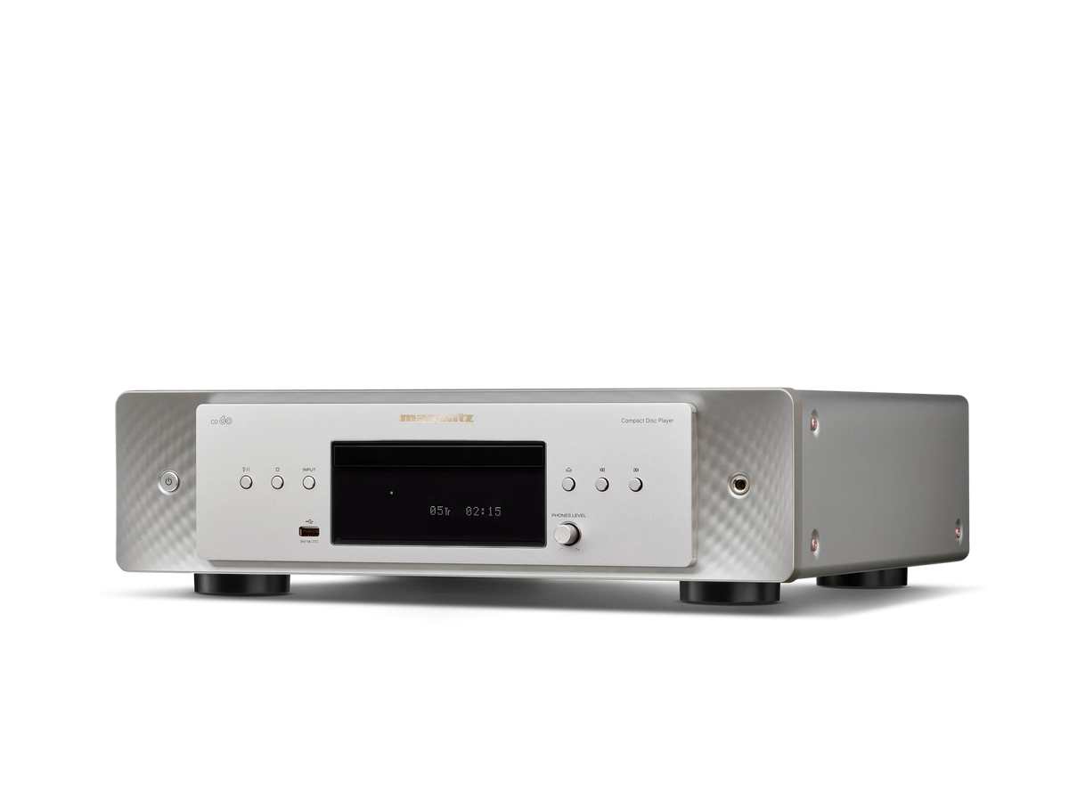 Marantz CD 60 — Silver-Gold — CD 60 - Silver gold facing left view
