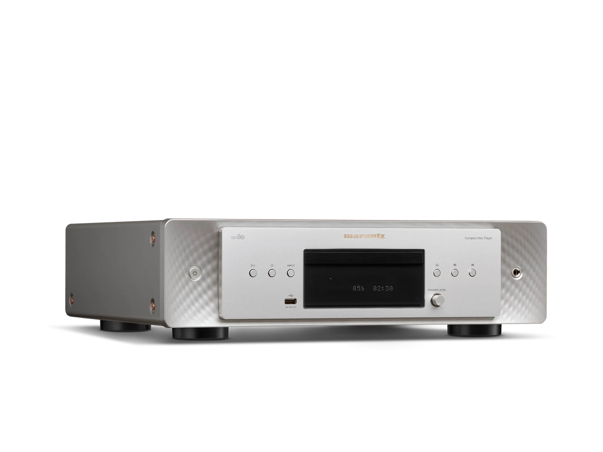 Marantz CD 60 — Silver-Gold — CD 60 - Silver gold facing right view