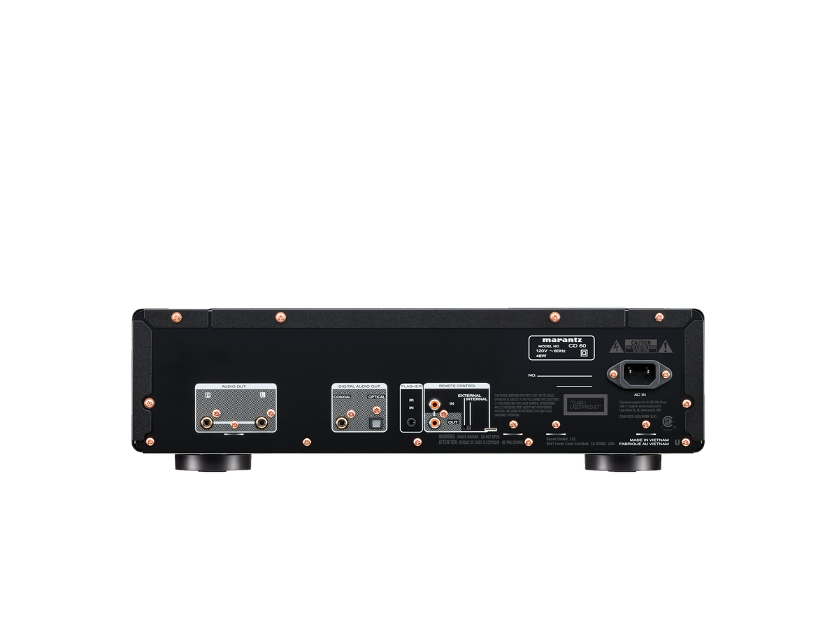 Marantz CD 60 — Silver-Gold — CD 60 - Silver gold back view