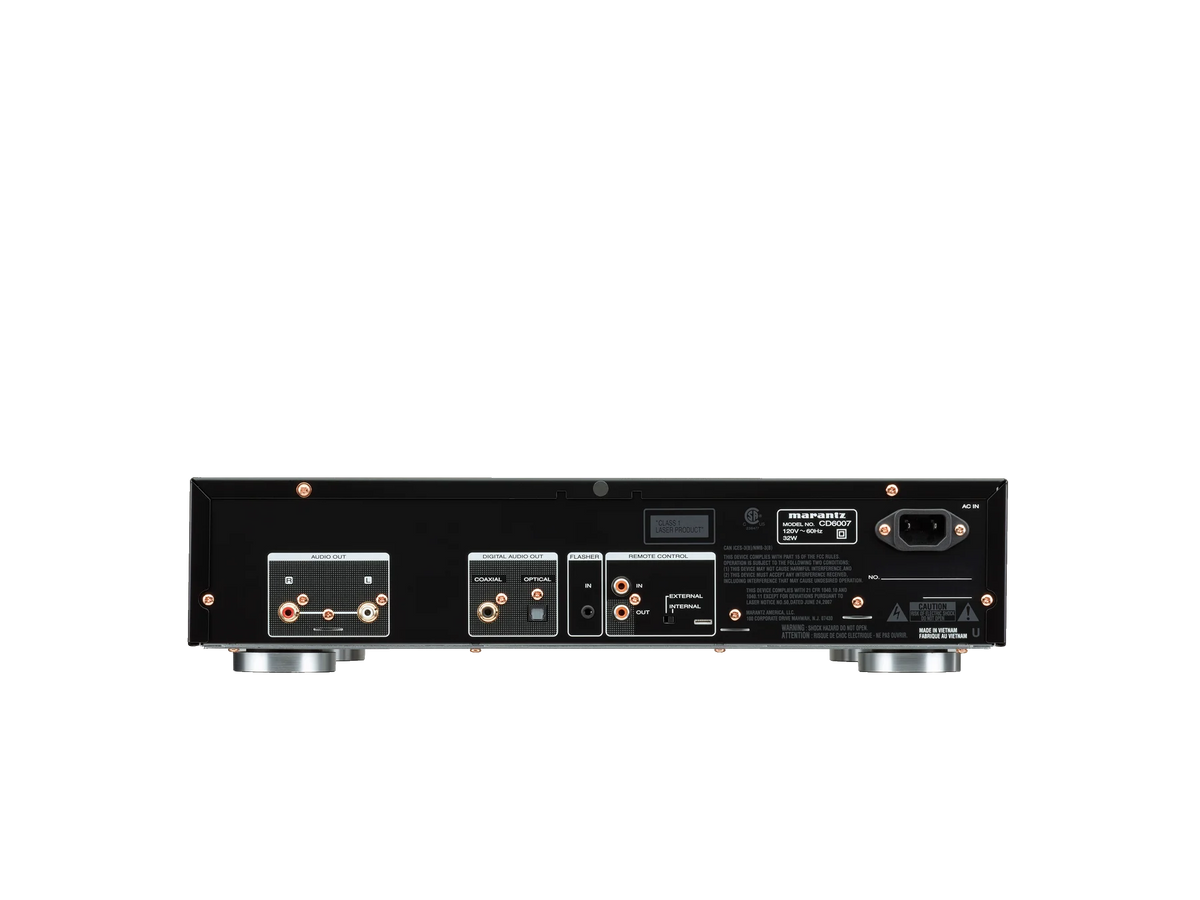 Marantz CD6007 — Black — CD6007 - Black back view
