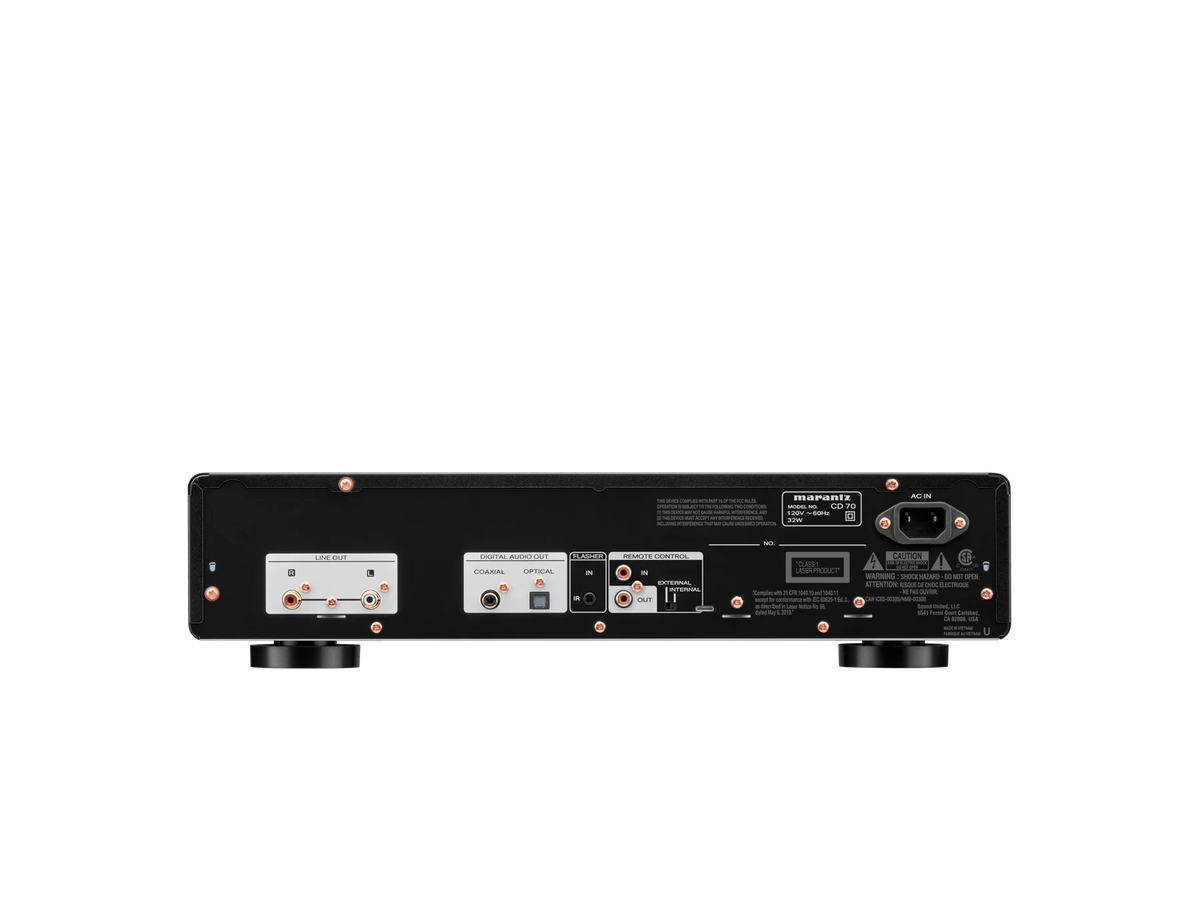 Marantz CD 70 — Black — CD 70 Black Back