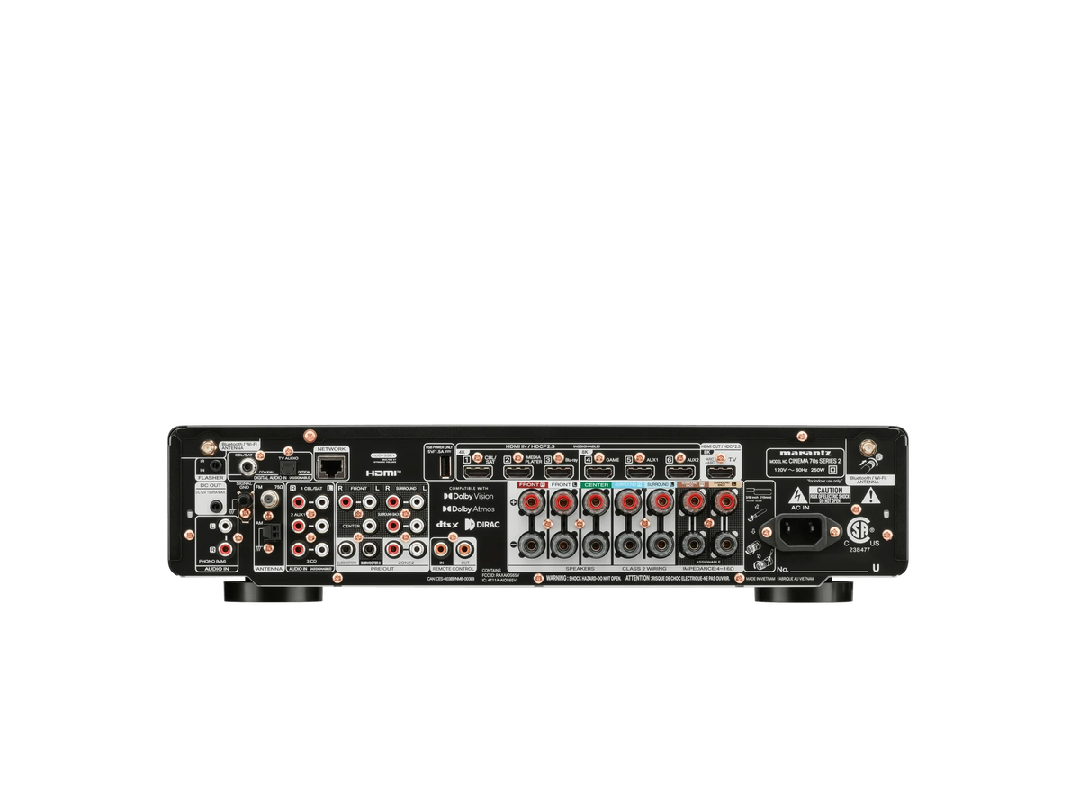 Marantz CINEMA 70s SERIES 2 — Black — Black Cinema 70s S2 back