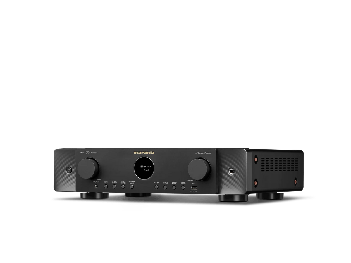 Marantz CINEMA 70s SERIES 2 — Black — Black Cinema 70s S2 front facing left