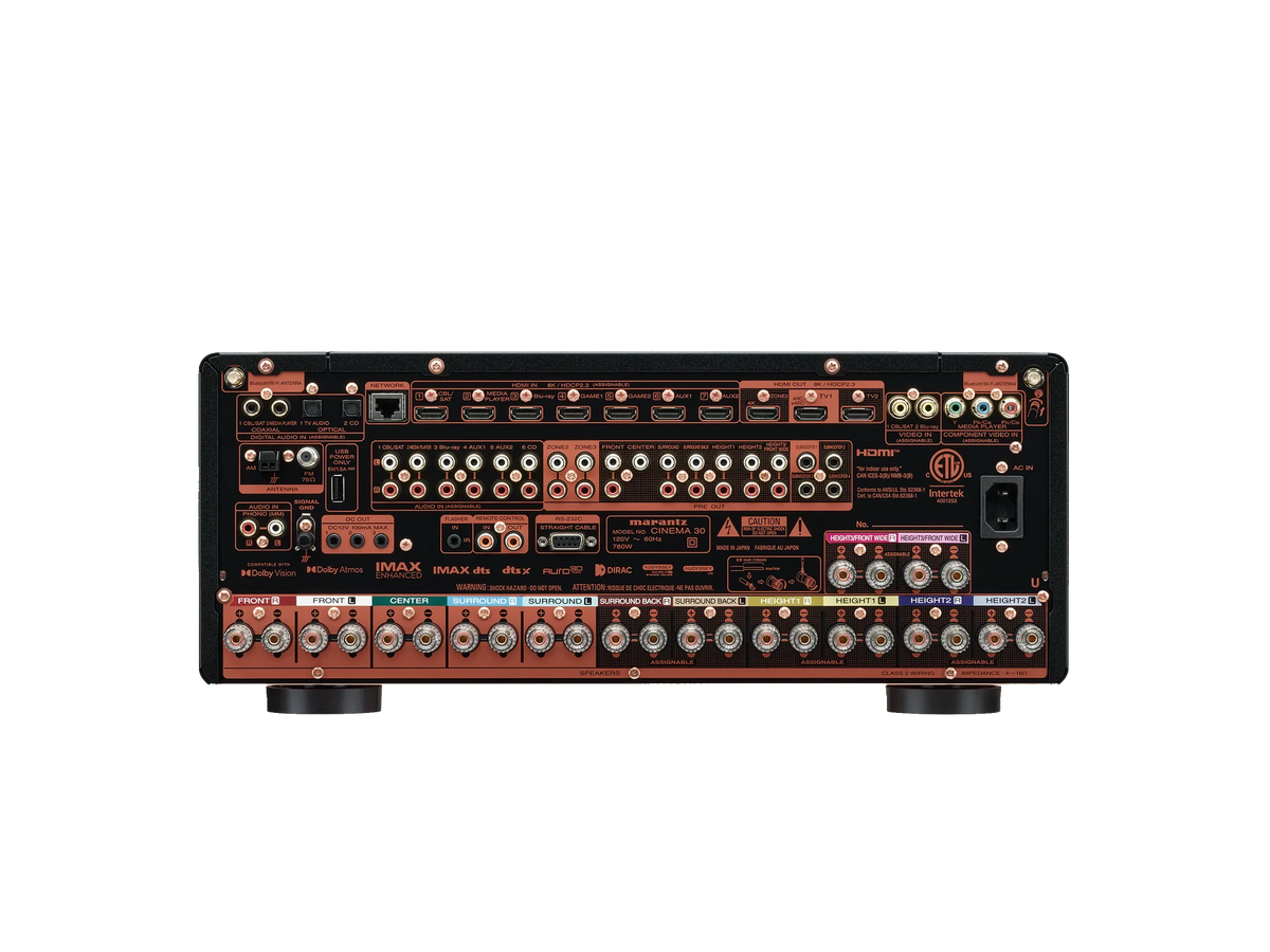 Marantz CINEMA 30 — Black — Black Cinema 30 back