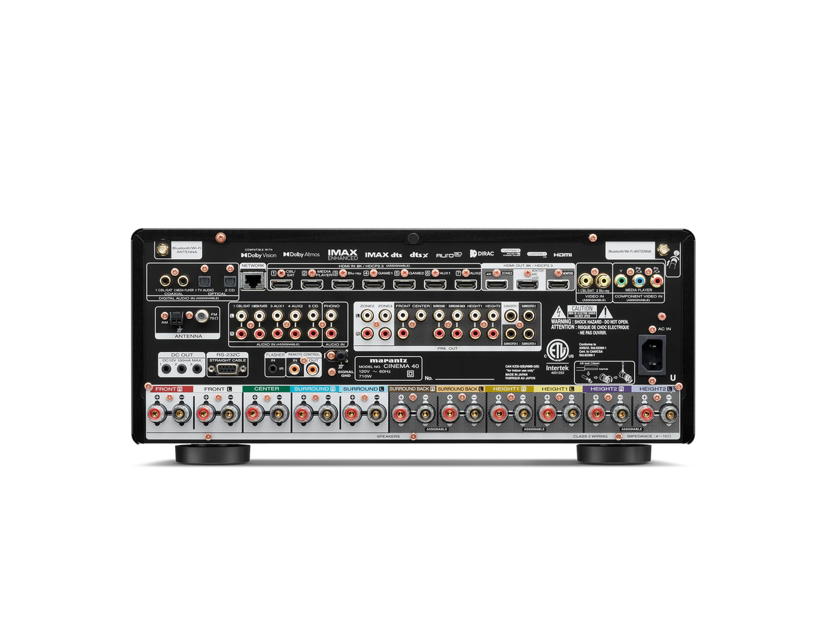 Marantz CINEMA 40 — Black — CINEMA 40 - Black back view