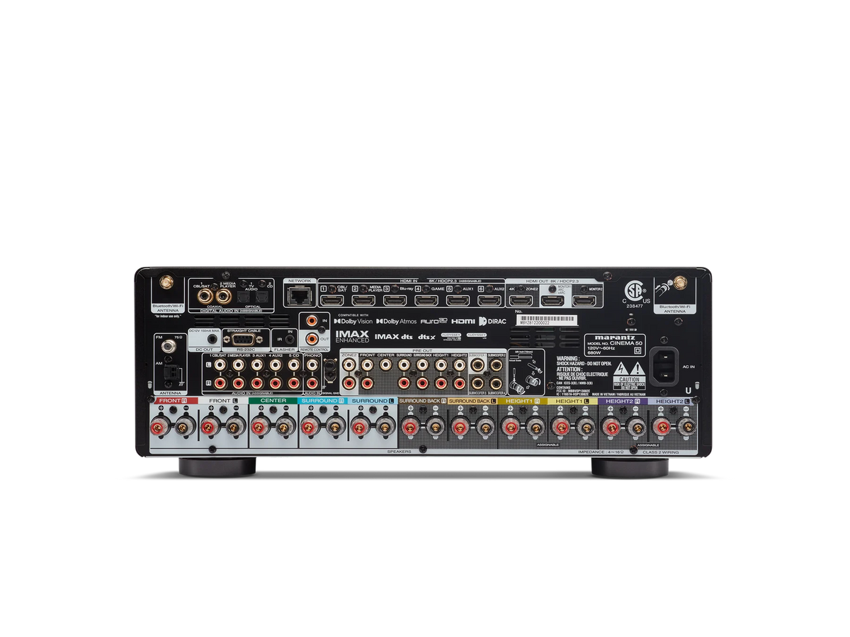 CINEMA 50 - rear connections