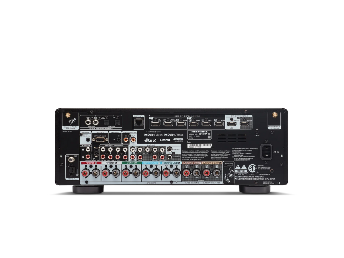Marantz CINEMA 60 — Black — CINEMA 60 - Black back view