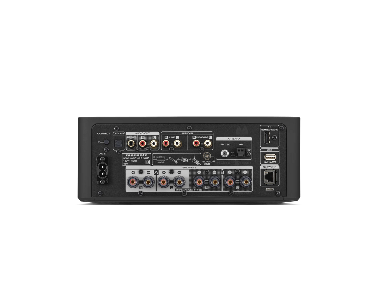 Marantz MCR 60n — Black — Black MCR 60n back