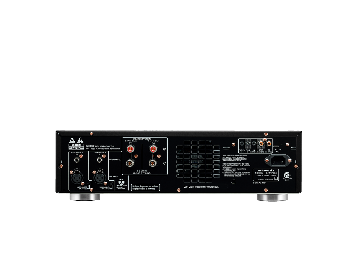 Marantz MM7025 — Black — MM7025 - Black back view