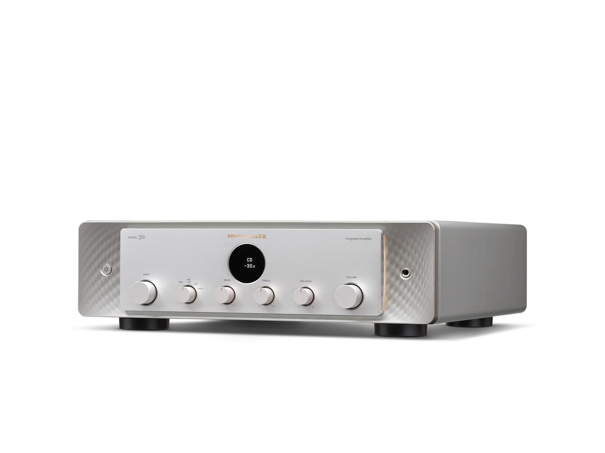 Marantz MODEL 30 — Silver-Gold — MODEL 30 - Silver gold facing left view