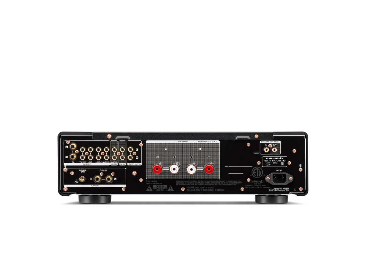 Marantz MODEL 30 — Silver-Gold — MODEL 30 - Silver gold back view