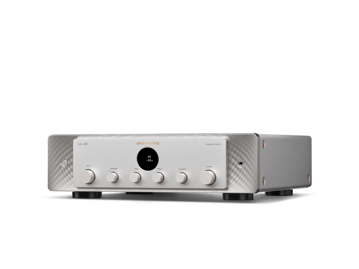 Marantz MODEL 50 — Silver-Gold — MODEL 50 - Silver gold facing left view