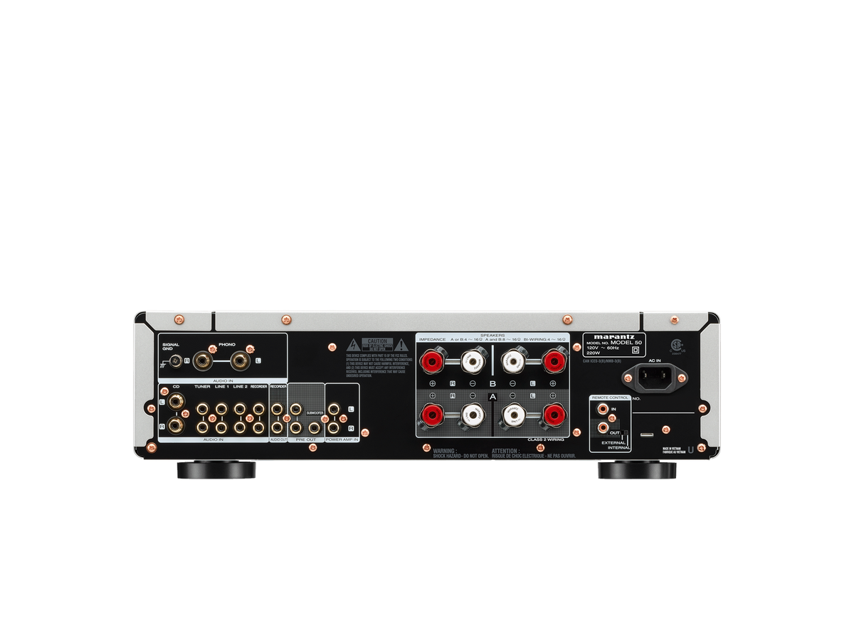 Marantz MODEL 50 — Silver-Gold — MODEL 50 - Silver gold back view