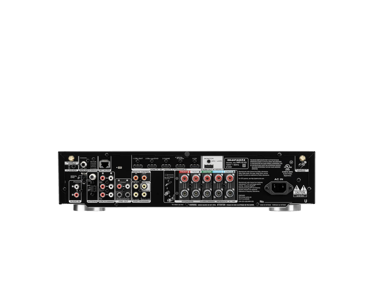 Marantz NR1510 — Black — NR1510 - Black front view