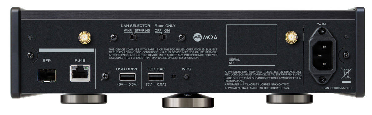 TEAC NT-507T Black rear view
