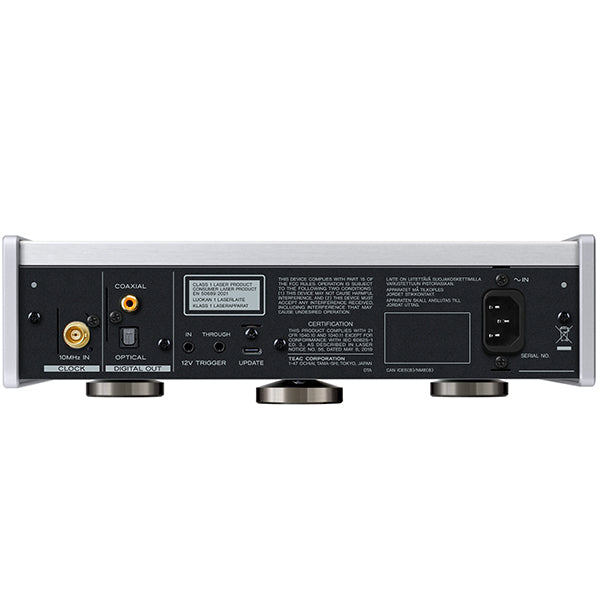 TEAC PD-507T Silver rear view
