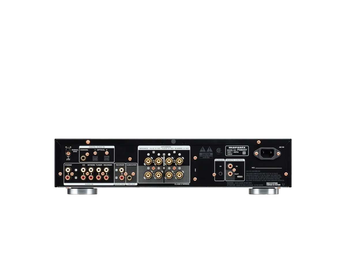 Marantz PM6007 — Black — PM6007 - Black back view