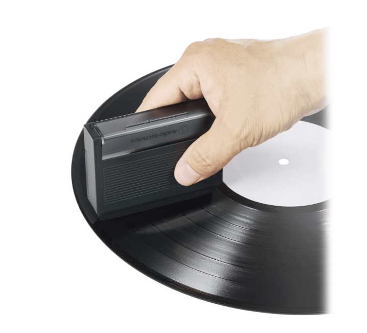Audio-Technical AT6028 Record Cleaning Tool with Record Cover Stand