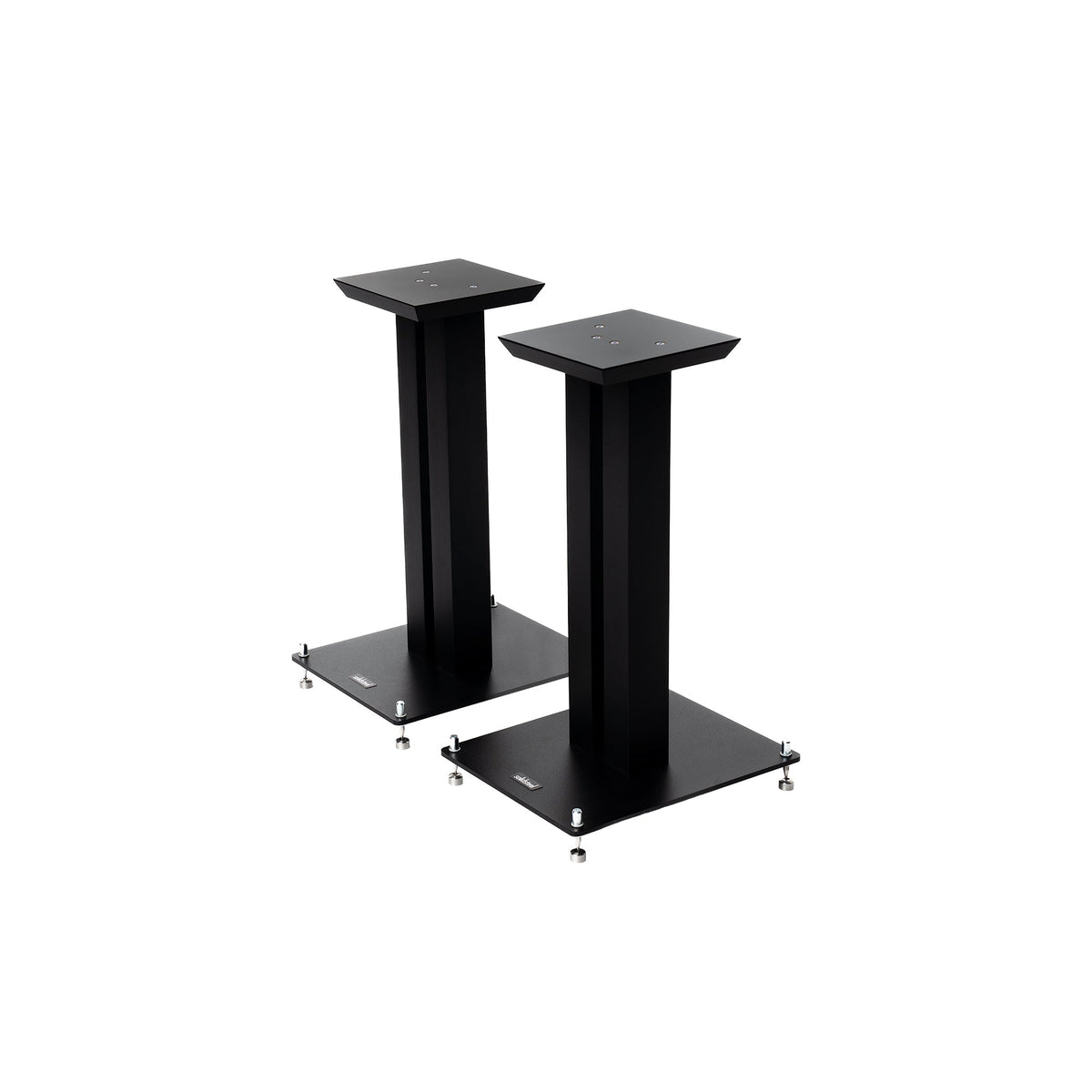 Solidsteel UL-4 speaker stands in flat black