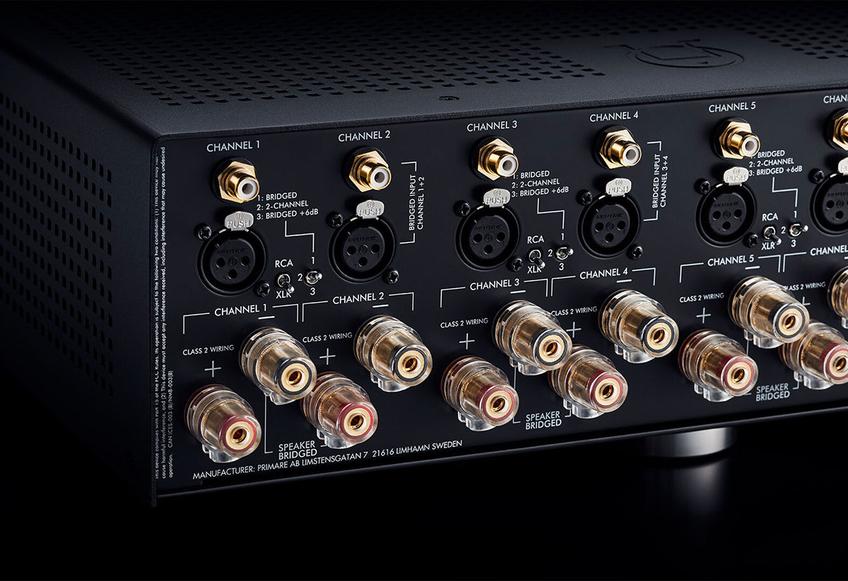 Primare Audio A35.8 – Eight Channel, Fully Bridgeable, Balanced Input Amplifier