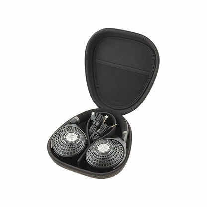 The black silver Bathys case open
