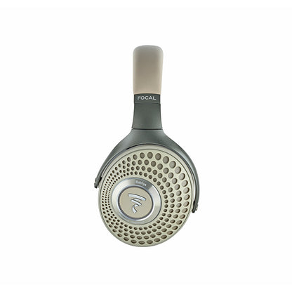 side view of the dune-colored Focal Bathys Wireless Headphones 