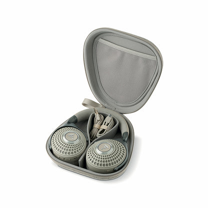 Bathys headphones in an open dune-colored case