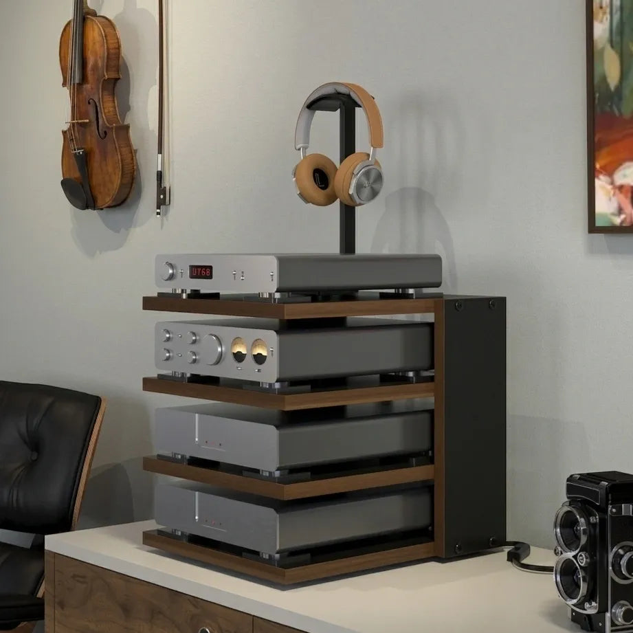Guild Nines NanoRack Audio Rack With Lighted Shelf