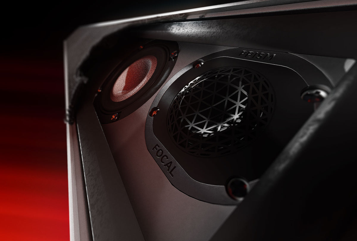 Close view of Focal driver technology inside Naim Mu-so Utopia