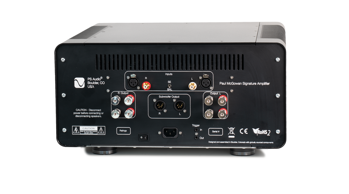 PS Audio PMG S200 Stereo rear connections