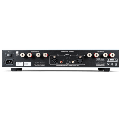 PS Audio Stellar S300 Stereo Power Amplifier rear connections