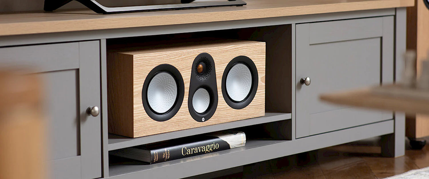 Lifestyle image of a Monitor Audio Silver Line speaker