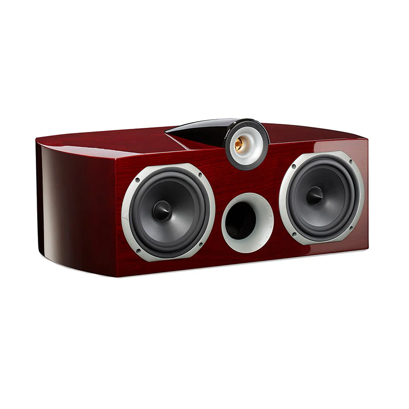 Triangle Signature Gamma Center Channel Speaker in Mahogany Piano Lacquer Finish