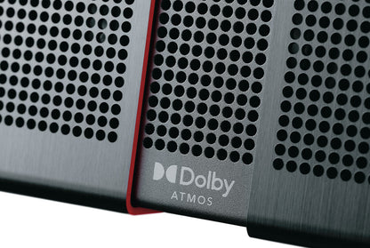 Dolby Atmos marking and red Utopia trim on Naim Mu-so Utopia