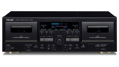 Teac W-1200 Double Cassette Deck - edit format
