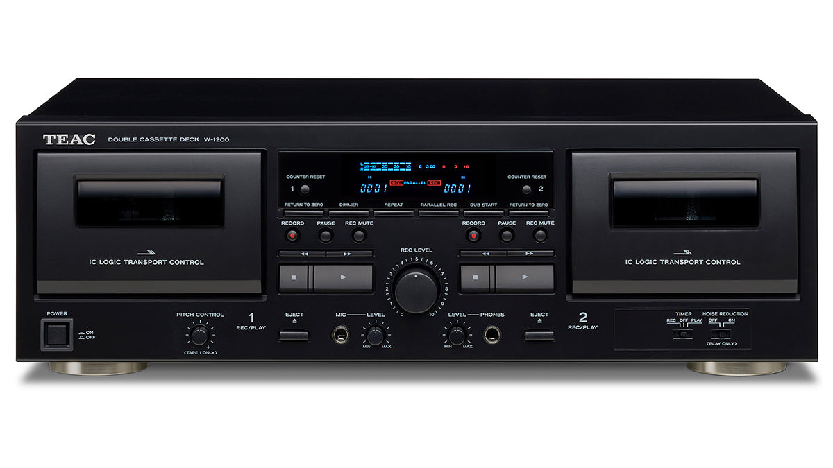 Teac W-1200 Double Cassette Deck - edit format