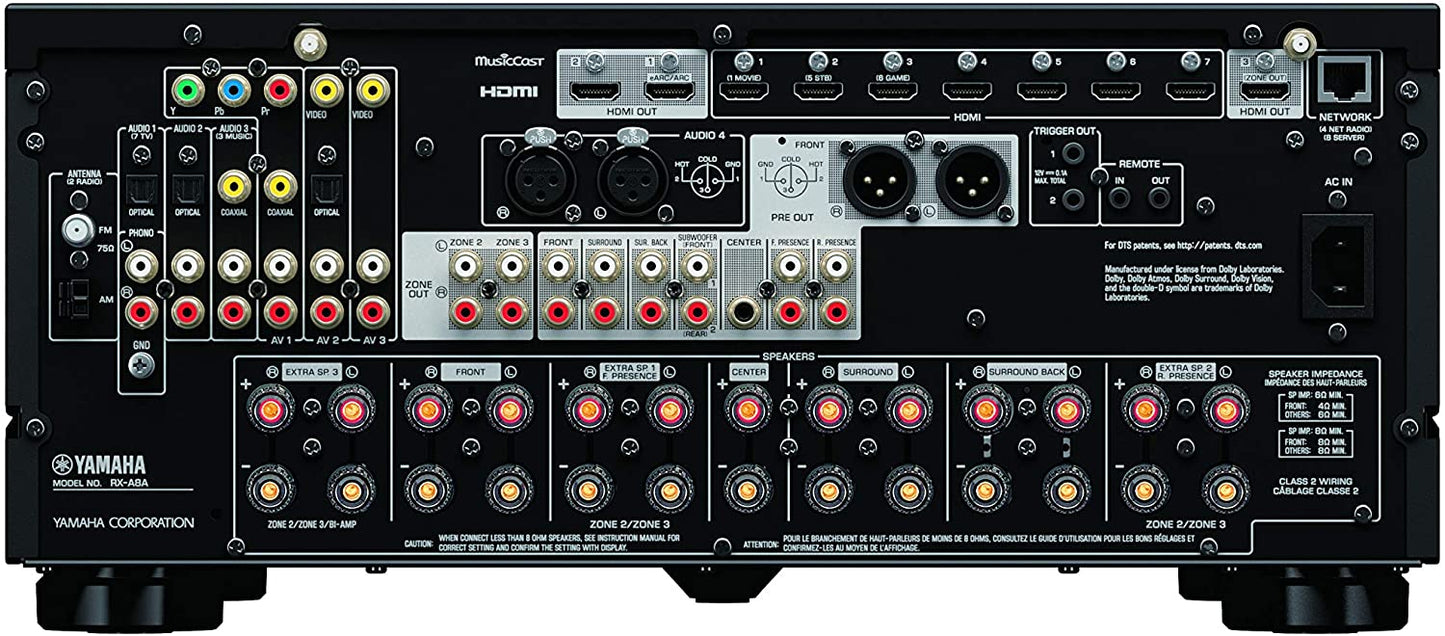 Yamaha RX-A8A 11.2 channel 8K receiver