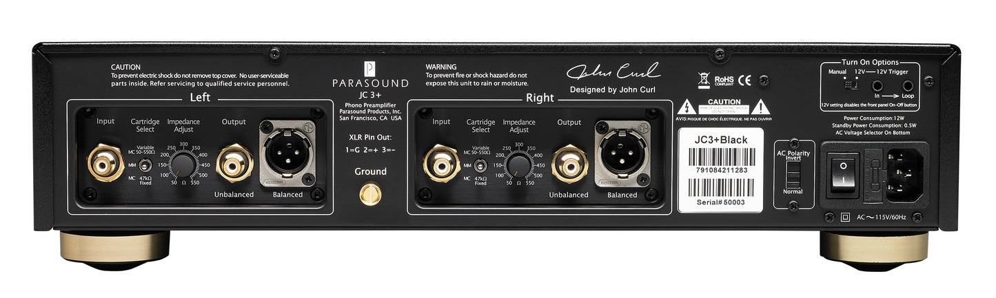 Parasound JC 3+ Reference Phono Preamplifier
